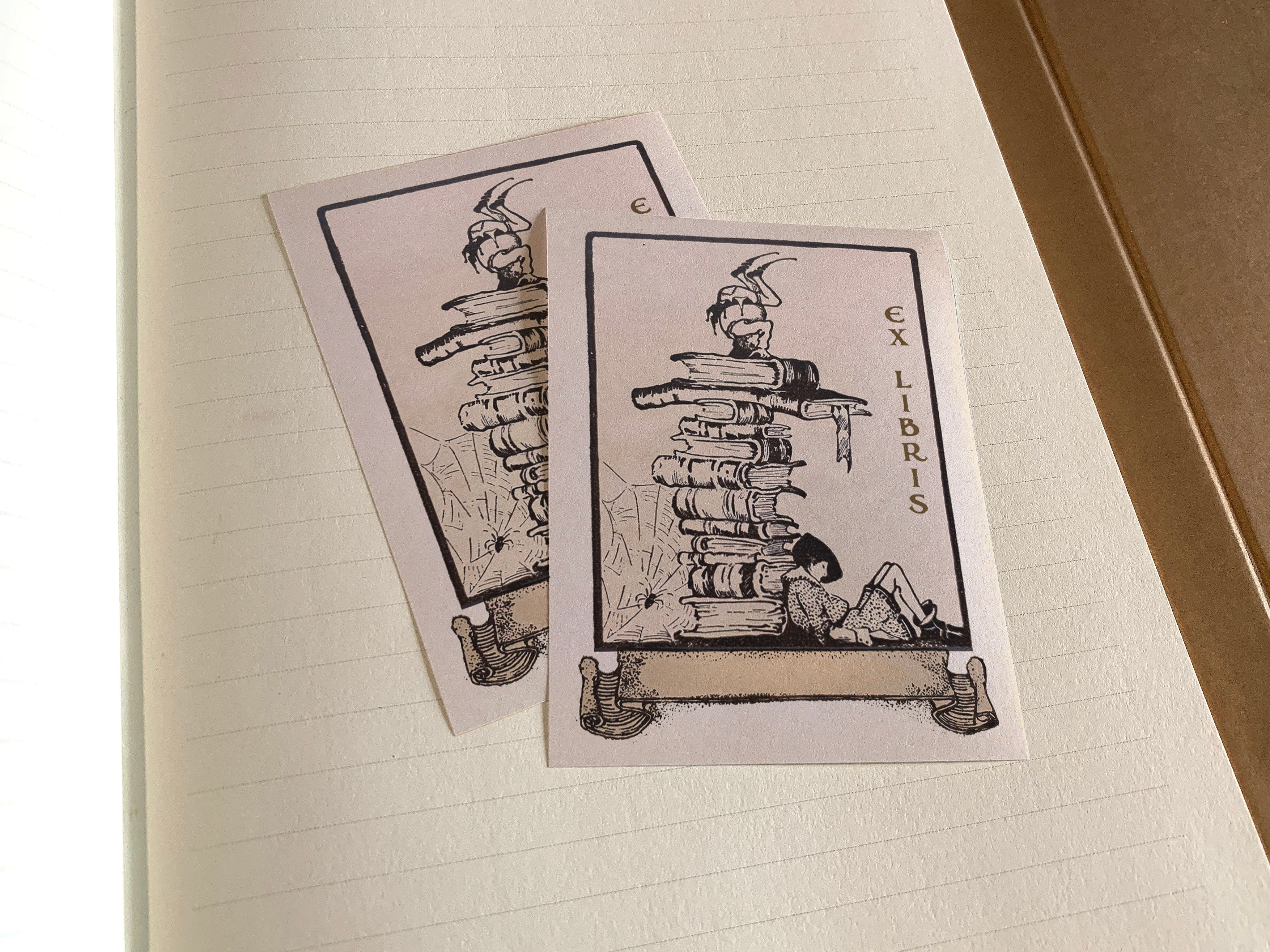 Reading Elves, Ex-Libris Bookplates, Crafted on Traditional Gummed Pap – Ex  Libris Used Books