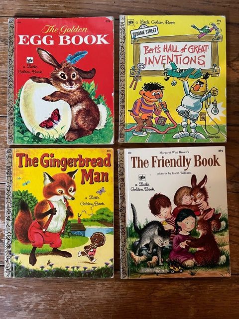 Lot of FOUR Little Golden Books Sesame Street, EGG BOOK, The Friendly – Ex  Libris Used Books