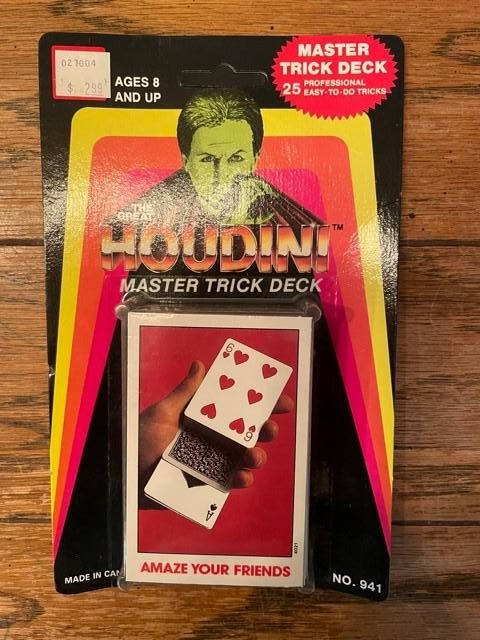 The Great Houdini Master Trick Deck of Playing Cards RARE VINTAGE Ex Libris Used Books The Great Houdini Master Trick Deck of Playing Cards RARE VINTAGE Ex Libris Used Books